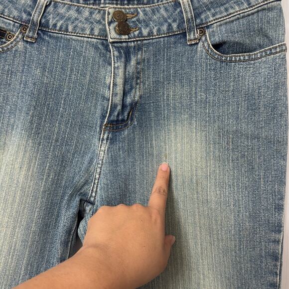 Who? Jeans company y2k vintage flare bell bottoms size 11 - Picture 2 of 7